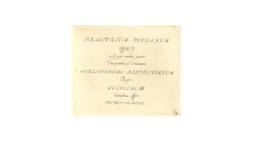 Cover of the Praetorium Dieranum by Pieter Schenk