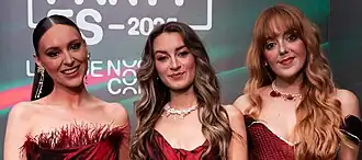 Charlotte Steele, Holly-Anne Hull and Lauren Byrne in 2025