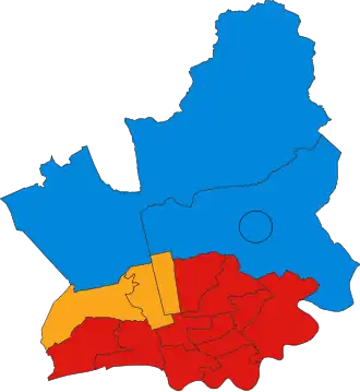 2023 results map