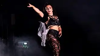 Charli XCX performing on 2 June.