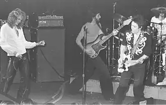 Prism playing at Whisky a Go Go in 1977. From left to right: Ron&nbsp;Tabak (vocals), Tom Lavin (bass), Lindsay&nbsp;Mitchell (guitar), Rocket&nbsp;Norton (drums)