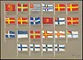 More proposed flags of Finland 1862–1918, compiled by Olof Eriksson.