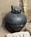 Pottery with sculpted lid (reconstruction)