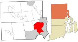 Location in Providence County & the state of Rhode Island