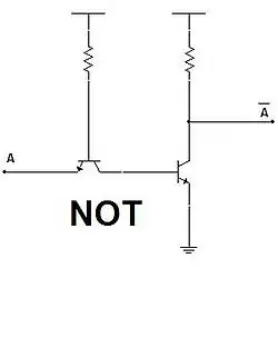 NPN transistor–transistor logic inverter