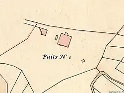 Plan of well installations