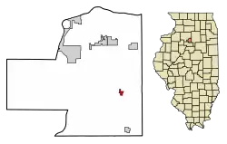 Location of McNabb in Putnam County, Illinois.