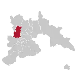 Location of Hyeongjesan-guyok within Pyongyang