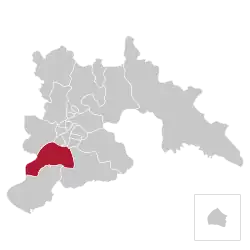 Location of Rangrang-guyok within Pyongyang