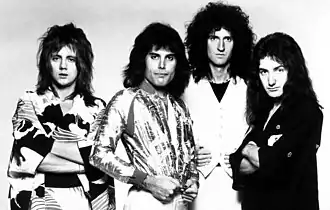 Top: Brian May, Freddie Mercury Bottom: John Deacon, Roger Taylor