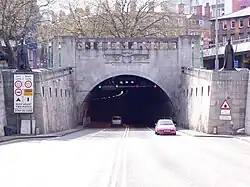 Liverpool entrance to Queensway Tunnel (1925–31; Grade II)