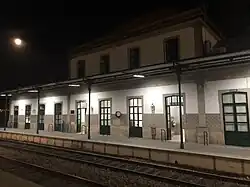 Train station during the night