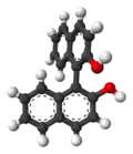 Ball-and-stick model of R-BINOL