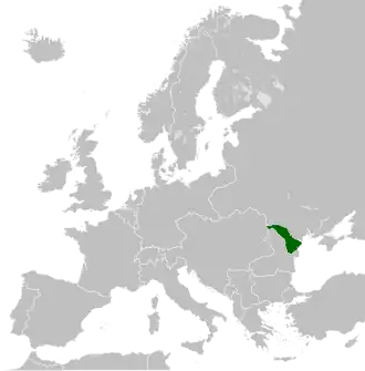 Territory claimed by the Moldavian Democratic Republic