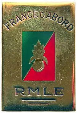 Insignia of the Marching Regiment of the Foreign Legion, R.M.L.E