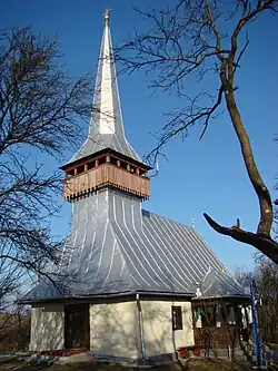 Wooden church in Mihăiești