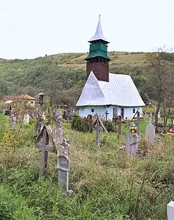 Archangels' wooden church in Almașu Mic de Munte