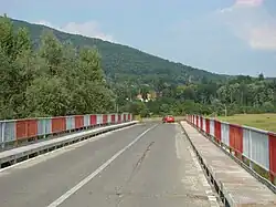 The bridge over the Mureș River, between Sălciva and Zam