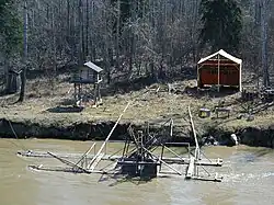 Fish wheel used in Alaska