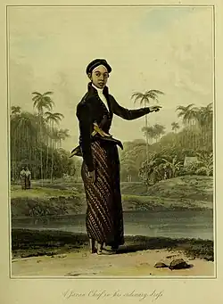 A Javanese chief, in his ordinary dress