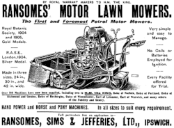 Lawnmower advert