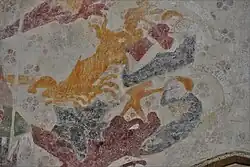 Close up of the allegory of Lust