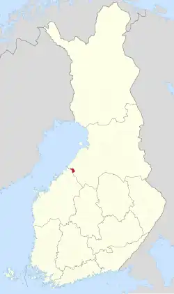 Location of Rautio in Finland
