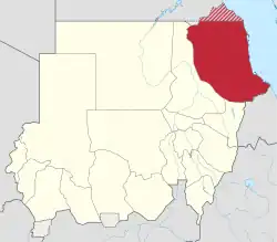Location in Sudan.