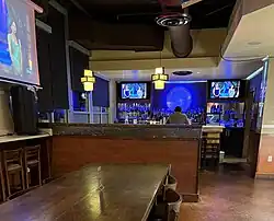 Photograph of the interior of a restaurant