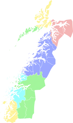 The pink area in the map is the Ofoten region council. Lødingen is not part of the council, but is considered a part of the Ofoten district.