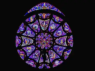 North transept rose window