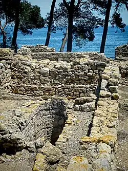 Remains of a cistern