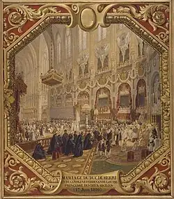 Mariage du Duc de Berry et de Caroline, Princesse des Deux-Siciles, le 17 Juin 1816 (1843, Musée National des Châteaux de Versailles et de Trianon)