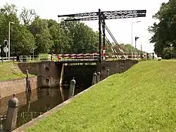 Sluice in the Kanaal Almelo-Nordhorn