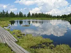 Lake Ribnica on the Pohorje hills