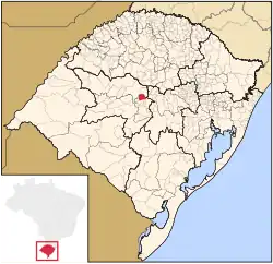 Location within Rio Grande do Sul