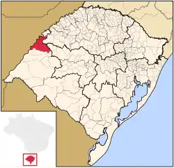 Location of São Borja