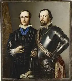 Prince Albert and Ernest II, Duke of Saxe-Coburg-Gotha (1851)