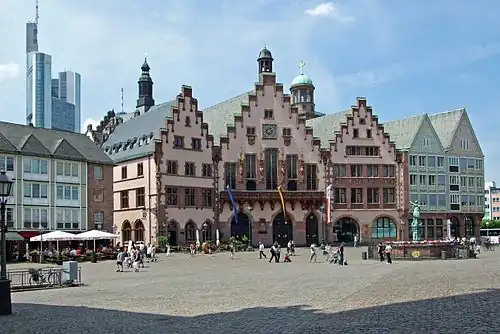 The Römerberg, the Altstadt's central square