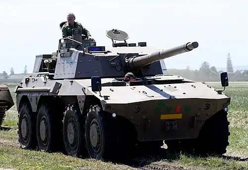 South African Rooikat armoured fighting vehicle
