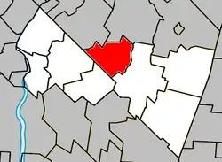 Location within Rouville RCM