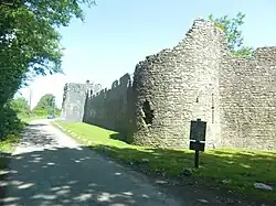 Walls surrounding the priory precinct