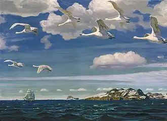 Arkady Rylov, In the Blue Expanse, 1918