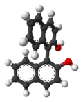 Ball-and-stick model of S-BINOL