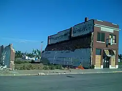 S.D. Robinett Building in 2007 about three months after the tornado, the only historic building in downtown Greensburg to survive the tornado.