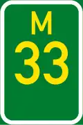 Metropolitan route M33 shield