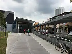 Entrance A of the station at Jalan Sultan.