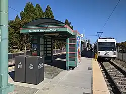 VTA light rail platform