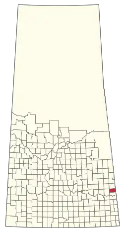Location of the RM of Langenburg No. 181 in Saskatchewan