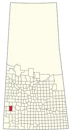Location of the RM of Clinworth No. 230 in Saskatchewan